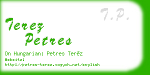 terez petres business card