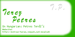 terez petres business card